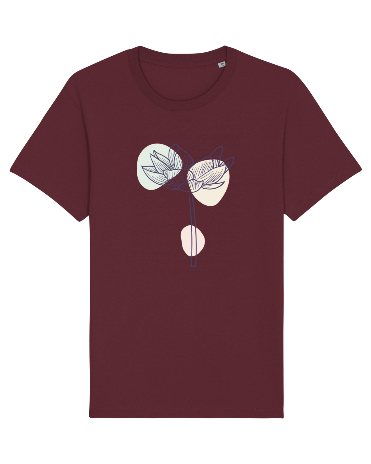 Tricou mânecă scurtă Unisex Rocker Burgundy