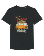 Vacay Mode Tricou mânecă scurtă guler larg Bărbat Skater
