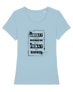 Monday To Friday Tricou mânecă scurtă guler larg fitted Damă Expresser