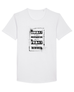 Monday To Friday Tricou mânecă scurtă guler larg Bărbat Skater