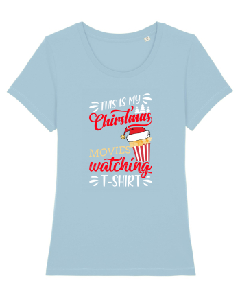 Christmas Movies T Shirt Sky Blue
