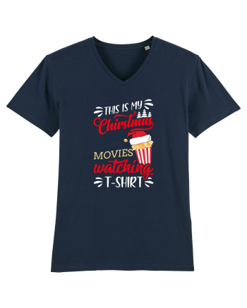 Christmas Movies T Shirt French Navy