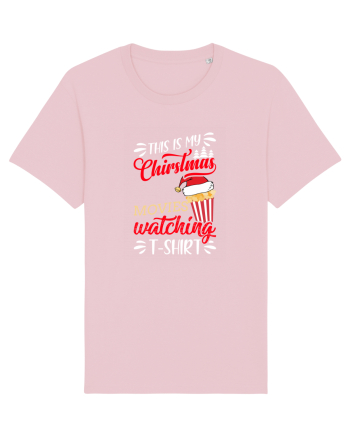Christmas Movies T Shirt Cotton Pink