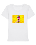 News Tricou mânecă scurtă guler larg fitted Damă Expresser
