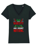 On the Naughty List Tricou mânecă scurtă guler V Damă Evoker