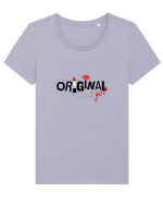 Original Girl Tricou mânecă scurtă guler larg fitted Damă Expresser