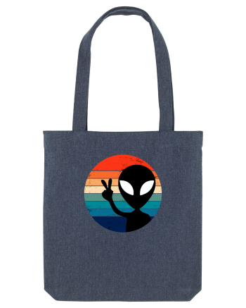 Retro Alien Midnight Blue