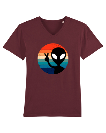 Retro Alien Burgundy