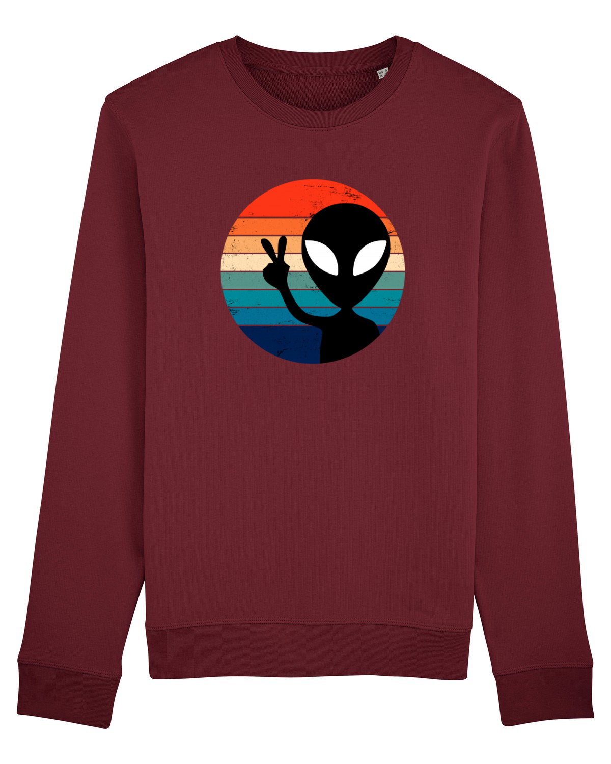 Bluză mânecă lungă Unisex Rise Burgundy