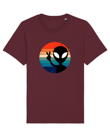 Retro Alien Burgundy