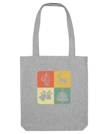Retro Christmas Heather Grey
