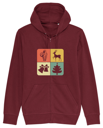 Retro Christmas Burgundy