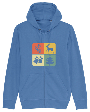 Retro Christmas Bright Blue