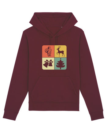 Retro Christmas Burgundy