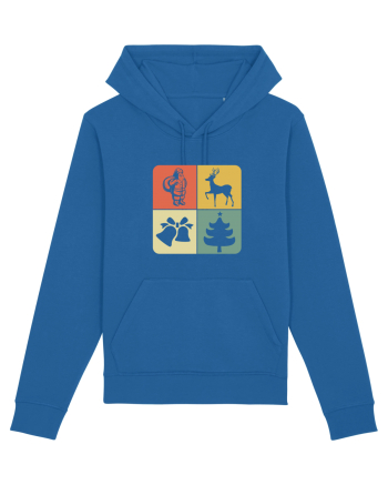 Retro Christmas Royal Blue