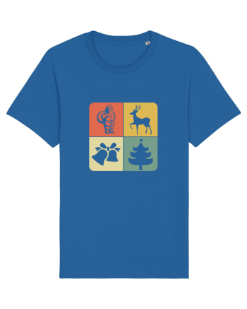 Retro Christmas Royal Blue