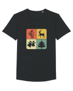 Retro Christmas Tricou mânecă scurtă guler larg Bărbat Skater