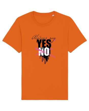 Always Say Yes Bright Orange