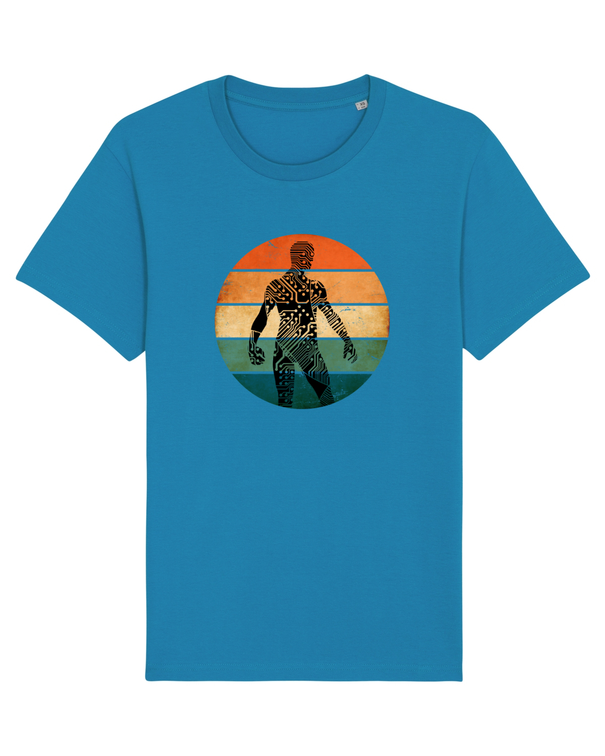 Tricou mânecă scurtă Unisex Rocker Azur