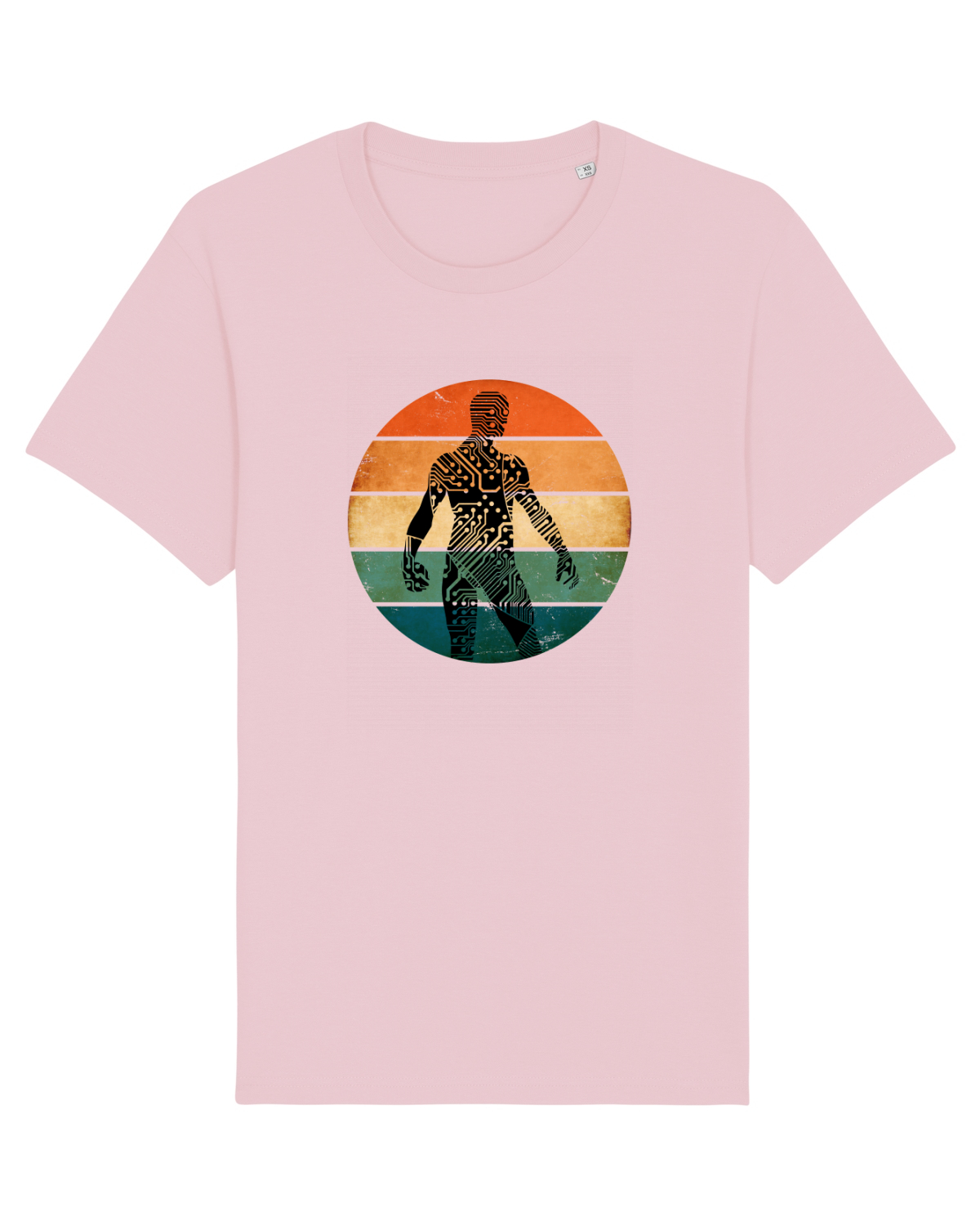 Tricou mânecă scurtă Unisex Rocker Cotton Pink