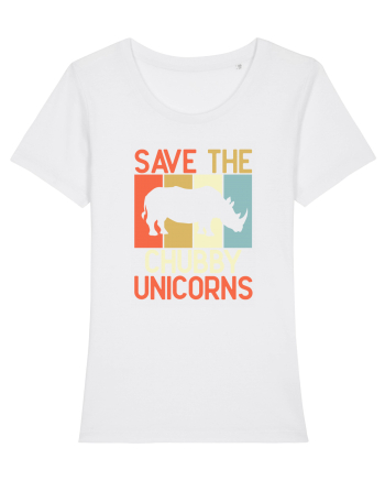 Save the Chubby Unicorns White