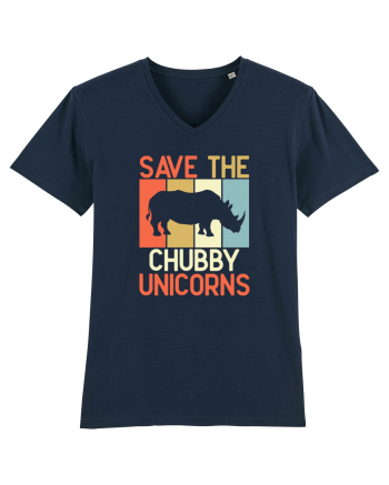 Save the Chubby Unicorns French Navy