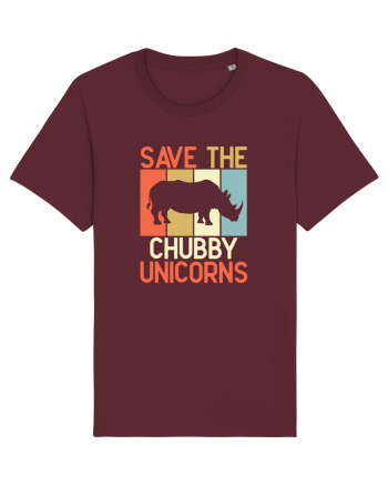 Save the Chubby Unicorns Burgundy