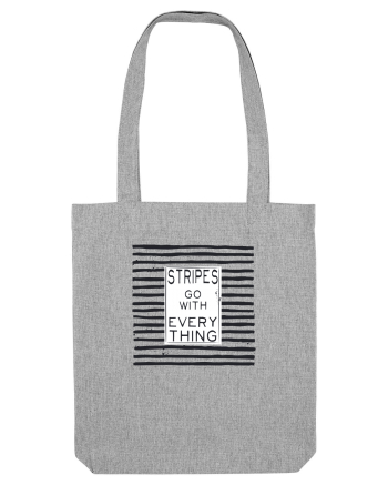 Stripes Go With Everything Heather Grey