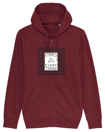 Stripes Go With Everything Burgundy