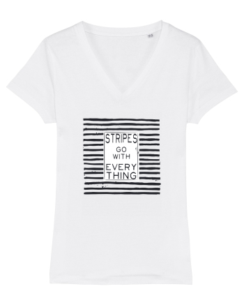 Stripes Go With Everything White