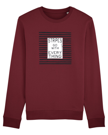 Stripes Go With Everything Burgundy