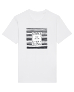 Stripes Go With Everything Tricou mânecă scurtă Unisex Rocker