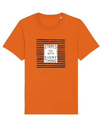 Stripes Go With Everything Bright Orange