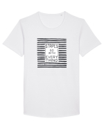 Stripes Go With Everything Tricou mânecă scurtă guler larg Bărbat Skater