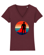 Superman Tricou mânecă scurtă guler V Damă Evoker