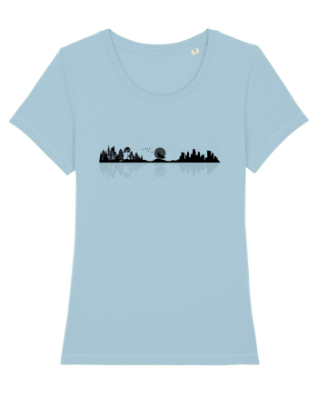 Urban  vs Nature Sky Blue