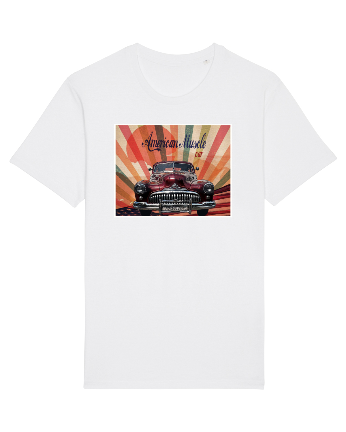 Tricou mânecă scurtă Unisex Rocker White