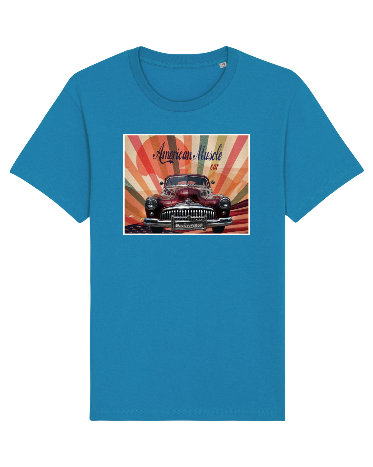 Tricou mânecă scurtă Unisex Rocker Azur