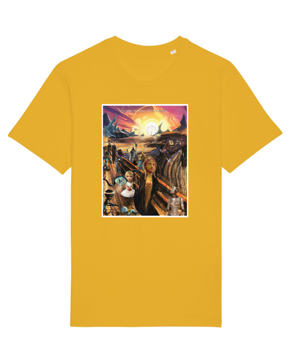Tricou mânecă scurtă Unisex Rocker Spectra Yellow