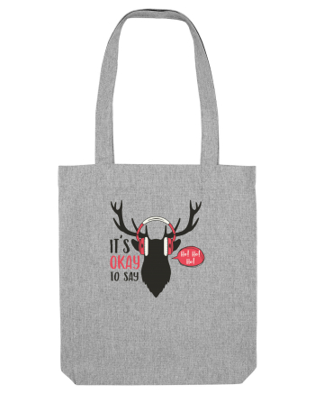 Its Okay to Say HoHoHo Heather Grey