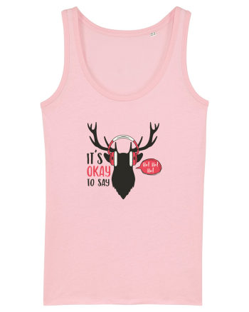Its Okay to Say HoHoHo Cotton Pink