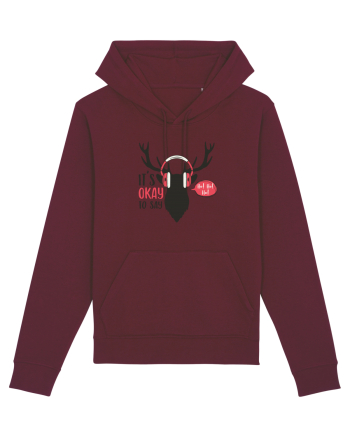 Its Okay to Say HoHoHo Burgundy