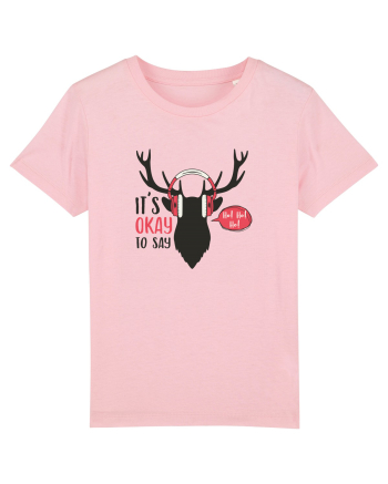 Its Okay to Say HoHoHo Cotton Pink
