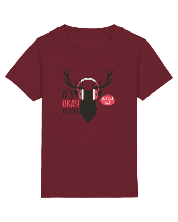 Its Okay to Say HoHoHo Burgundy