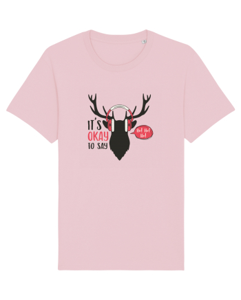 Its Okay to Say HoHoHo Cotton Pink