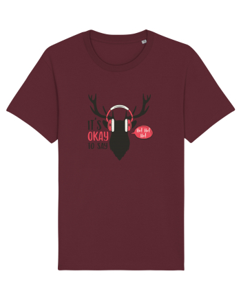 Its Okay to Say HoHoHo Burgundy
