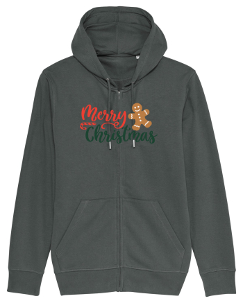 Merry Christmas Gingerbread Anthracite