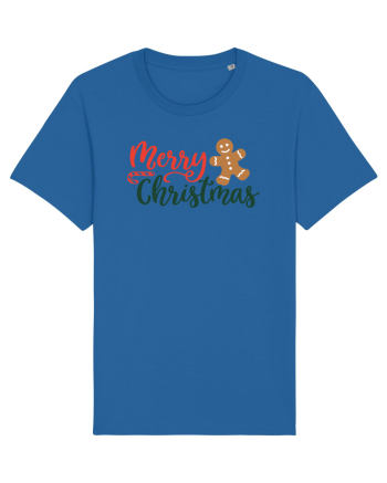 Merry Christmas Gingerbread Royal Blue
