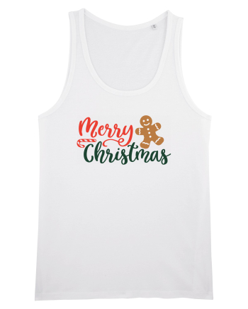 Merry Christmas Gingerbread White