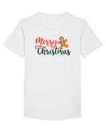 Merry Christmas Gingerbread Tricou mânecă scurtă guler larg Bărbat Skater